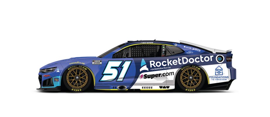 A graphic depicting the No. 51 Chevrolet.
