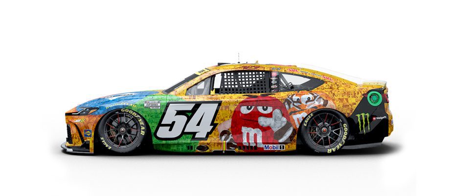 A graphic depicting the No. 54 Toyota.