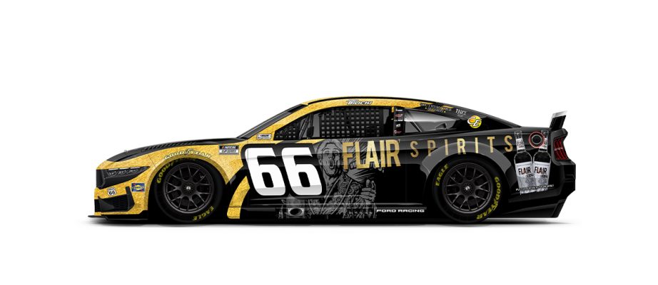 A graphic depicting the No. 66 Ford.