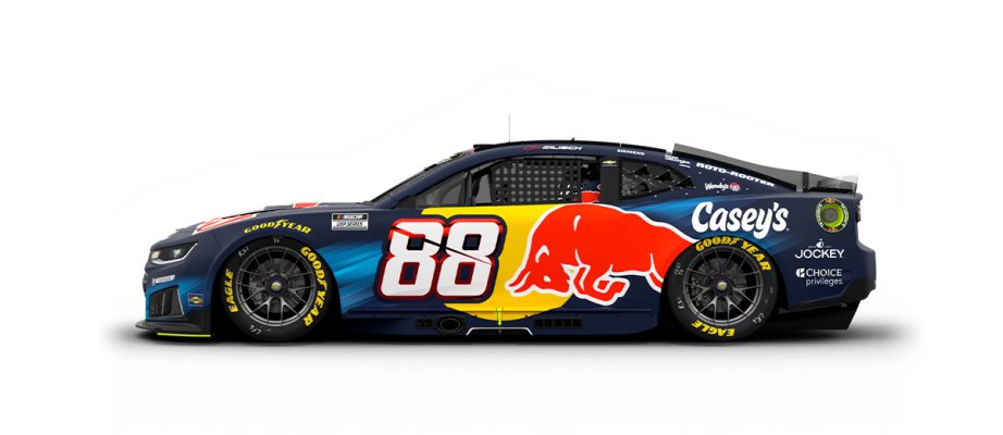 A graphic depicting the No. 88 Chevrolet.