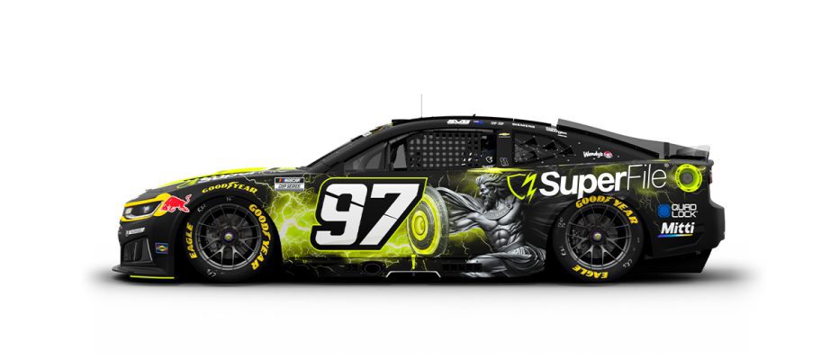 A graphic depicting the No. 97 Chevrolet.