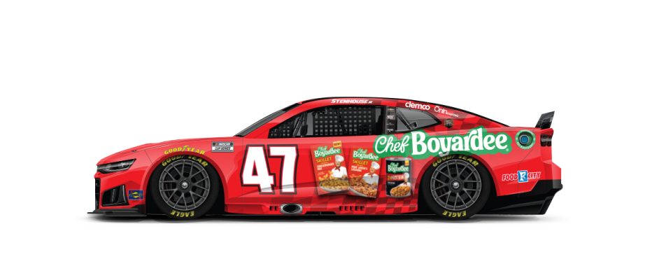 A graphic depicting the No. 47 Chevrolet.
