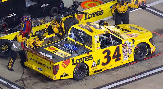 Pit-road issue drops Riggs after stage sweep
