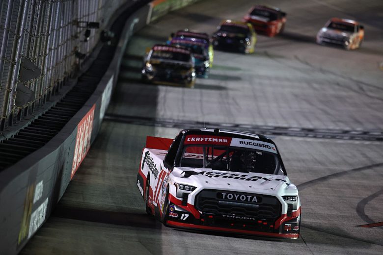 Gio Ruggiero drives at Bristol.