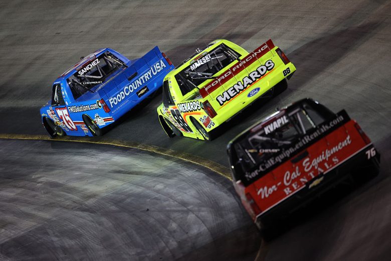 A general view of racing at Bristol.