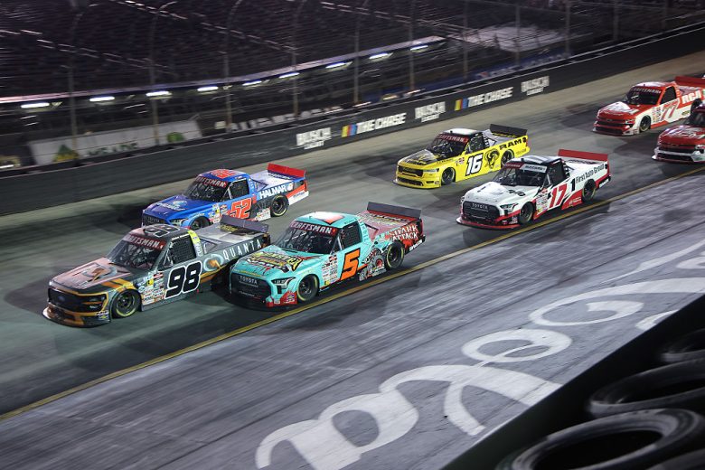 A general view of racing at Bristol.