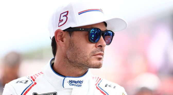 Featured image for Cup Series qualifying canceled by rain; Larson on pole for Bristol Night Race