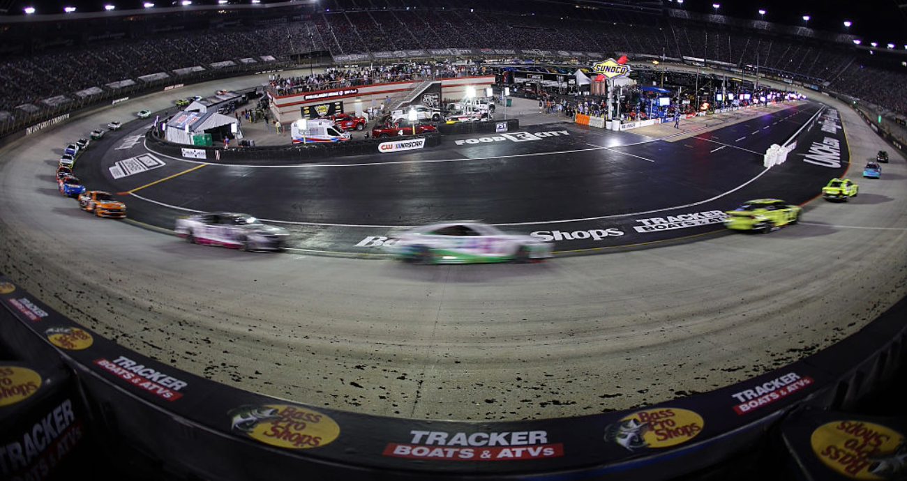 A general view of racing at Bristol.