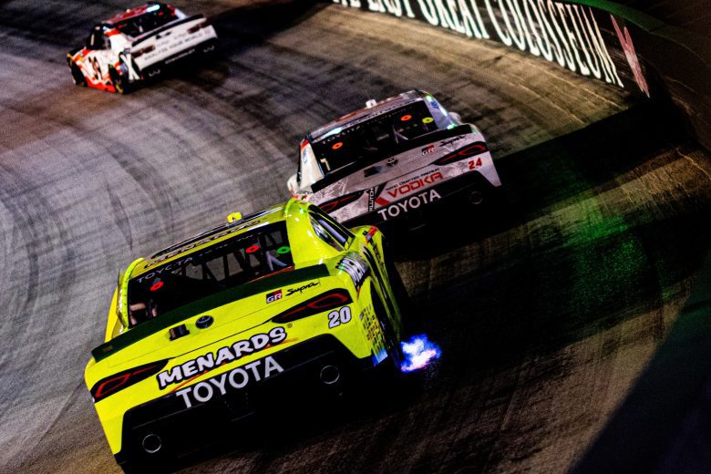 A general view of racing at Bristol.