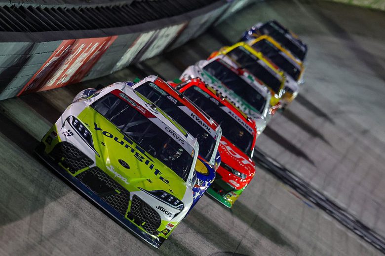 A general view of racing at Bristol.