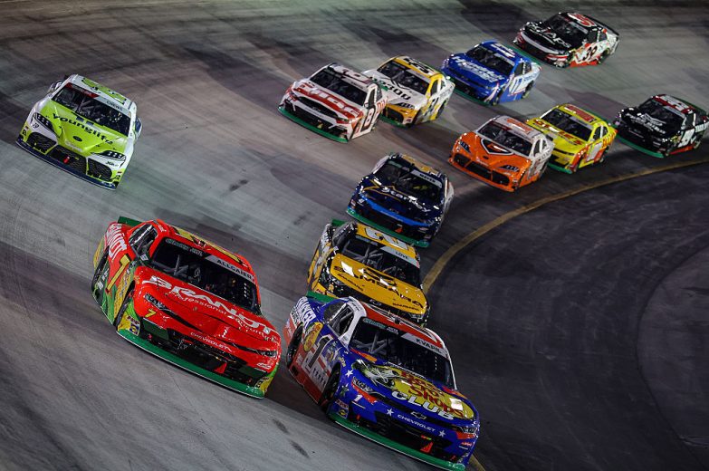 A general view of racing at Bristol.