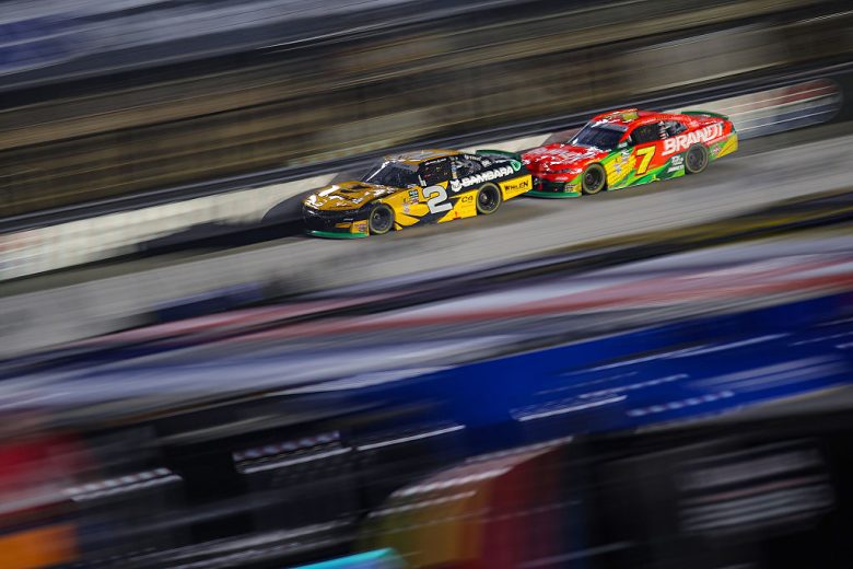 A general view of racing at Bristol.
