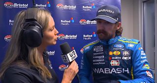 Promo Image for Blaney heated after Hocevar contact: 'I got crashed'