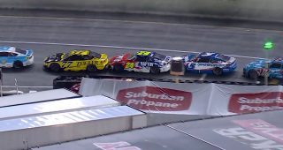 Promo Image for Bumper cars break out on Bristol pit road; Larson takes damage