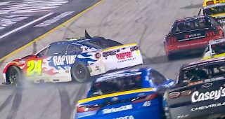 Promo Image for Byron spins from top 10, hits inside wall
