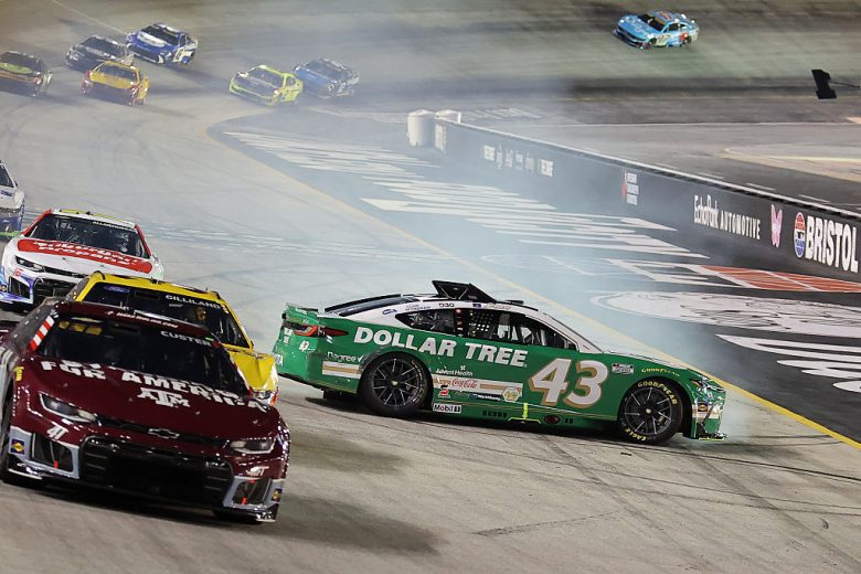 Erik Jones spins at Bristol.