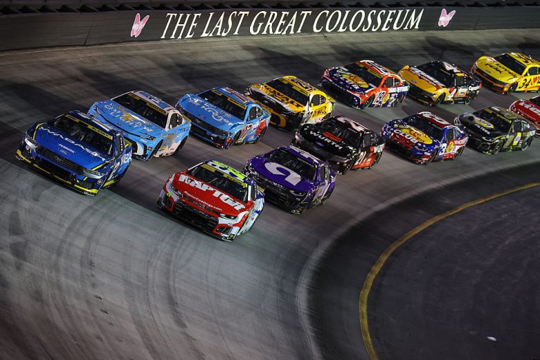 A general view of racing at Bristol.
