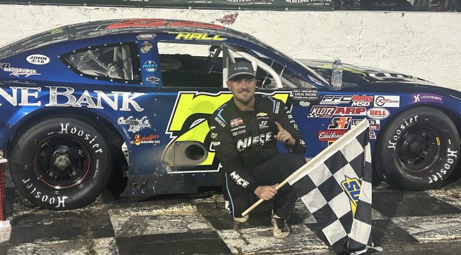 Featured image for Connor Hall keeps hopes of third NASCAR Local Racing Series national title alive with Hickory win
