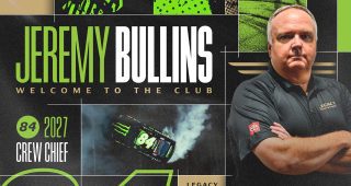 Promo Image for Bullins to crew chief Riley Herbst at Legacy in 2027