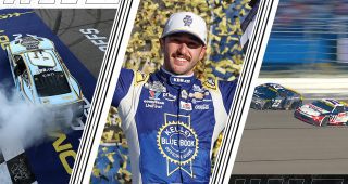 Promo Image for TBT: Elliott wins Kansas after Hamlin contact with Wallace