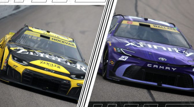 Featured Image for Chase drivers Hocevar, Wallace involved in multicar incident on Lap 123 restart