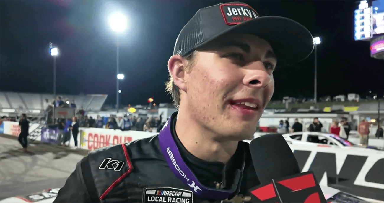 Caden Kvapil's Victory Lane interview at Martinsville Speedway ...