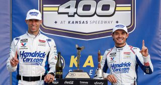 Promo Image for Rock Chalk this: Dominance lifts Larson, No. 5 to new Chase heights