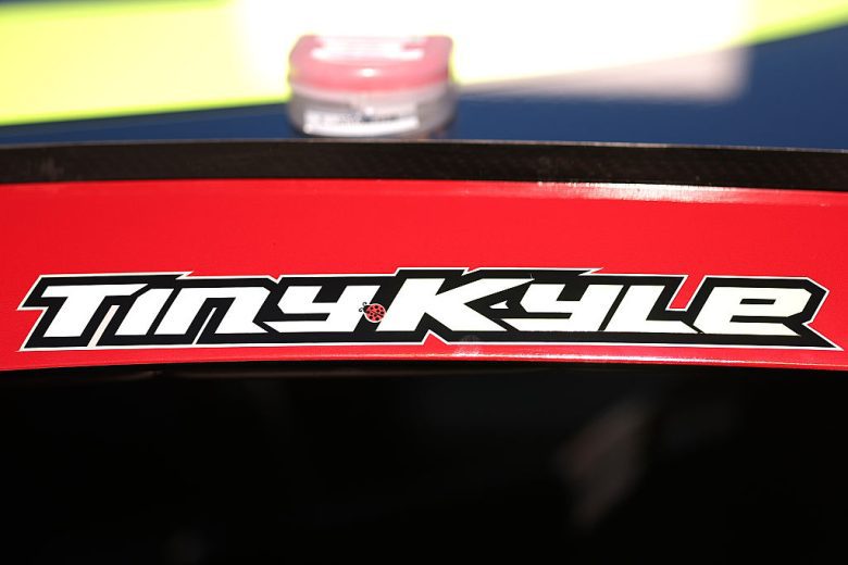 A general view of Kyle Larson's car.