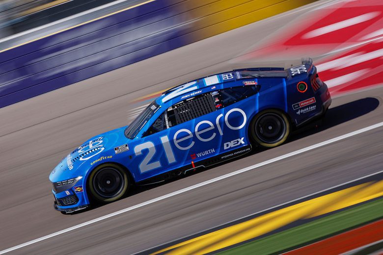 Josh Berry drives at Las Vegas.