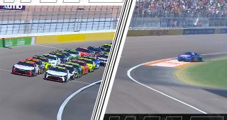 Promo Image for Hamlin leads field to green as Ware gets sideways on Lap 1