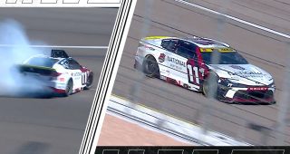 Promo Image for Hamlin spins late in Stage 1, continues without caution
