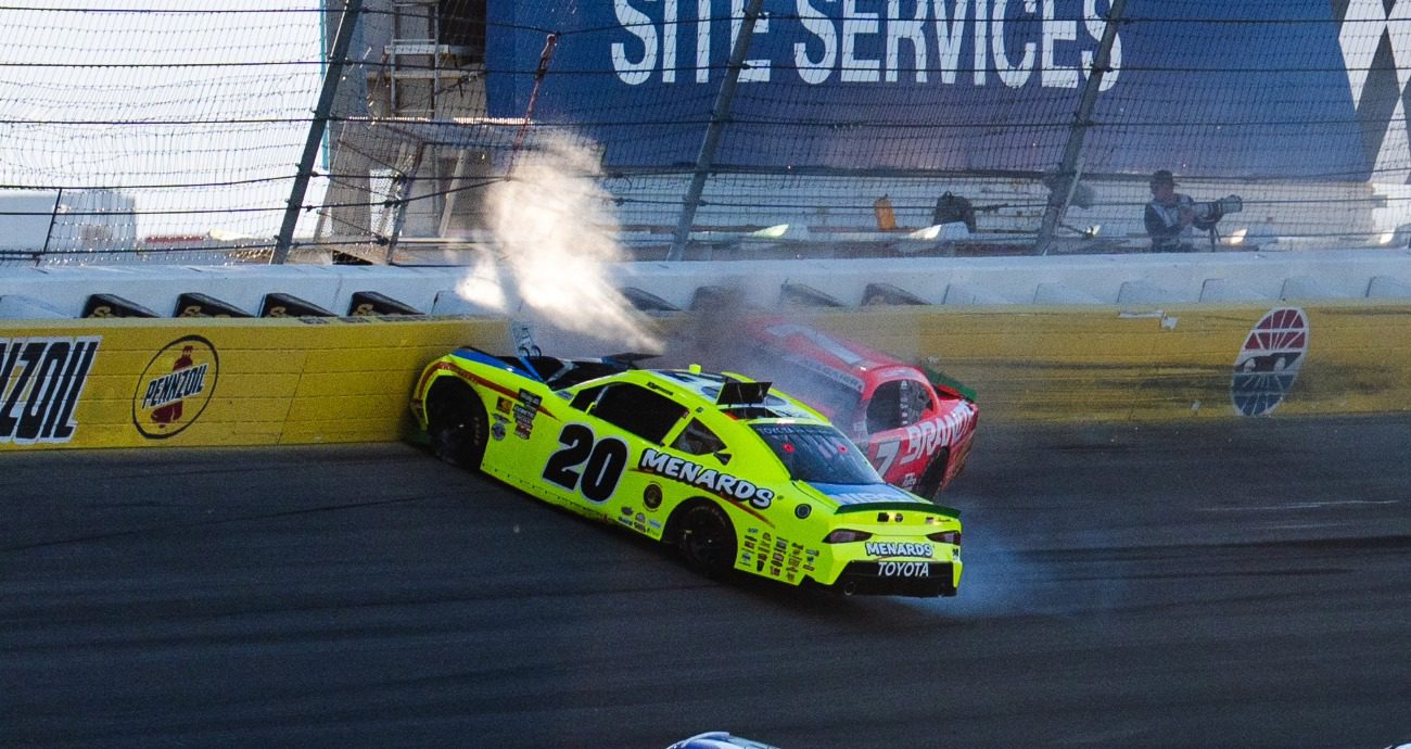 Promo Image for Jones gets loose, wrecks into Allgaier during restart