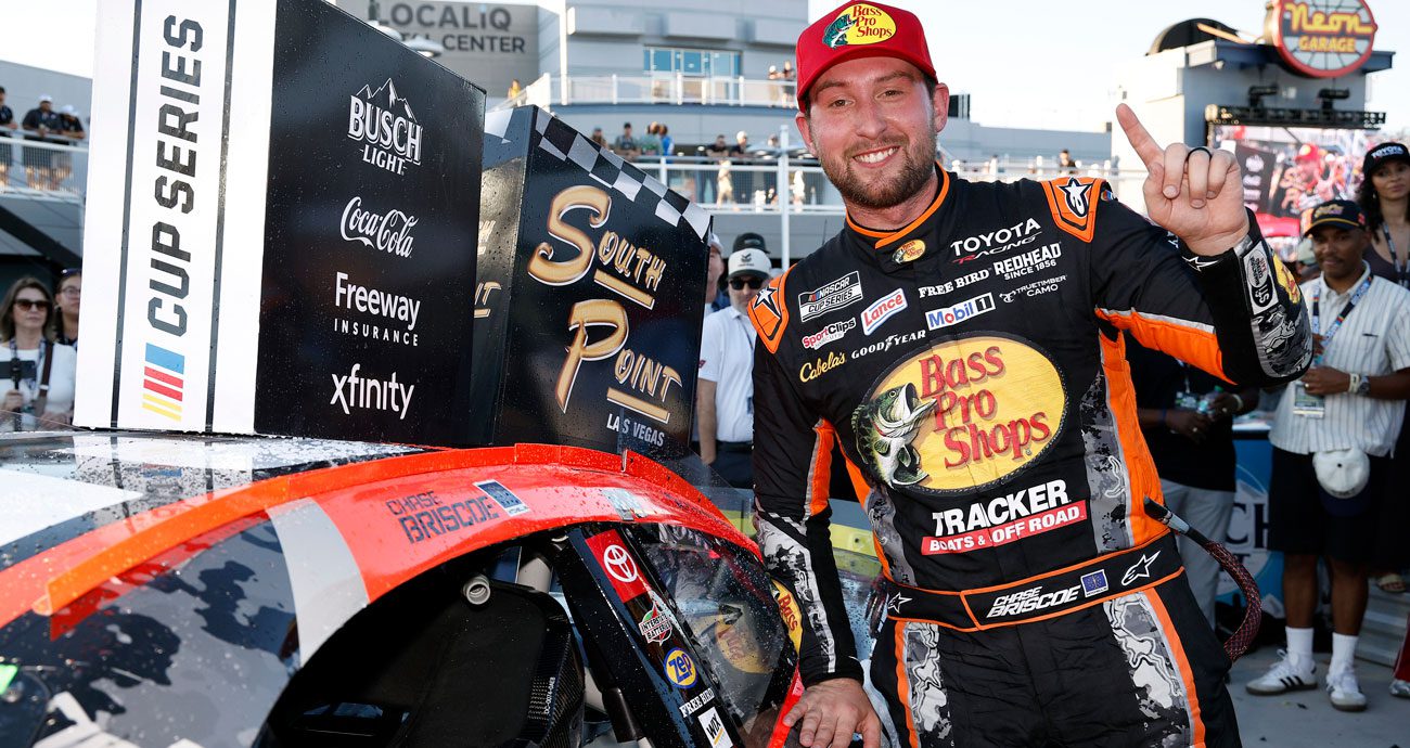 Chase Briscoe poses for a photo.