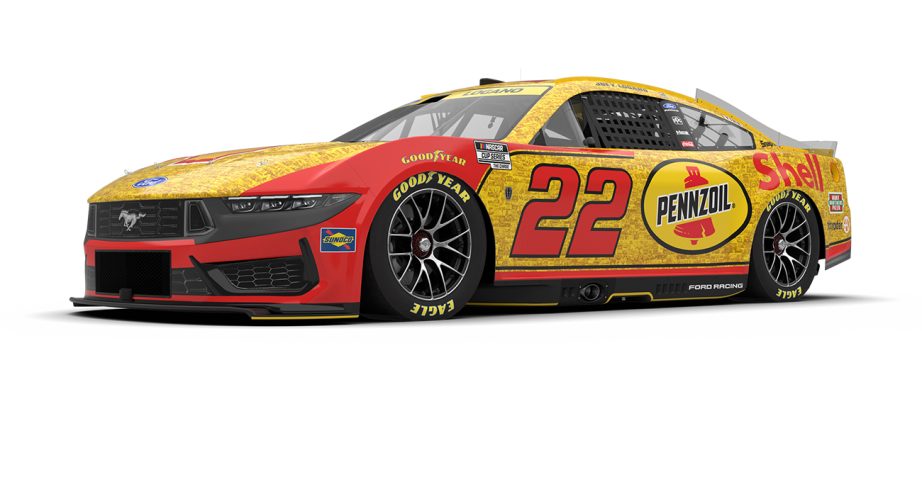 A graphic depicting the No. 22 Team Penske Ford.