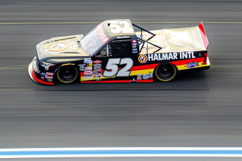 Stewart Friesen drives at Charlotte.