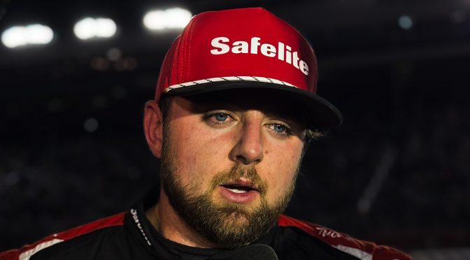 Featured image for Third-place Honeycutt laments mirror driving Riggs late at Charlotte: ‘I feel like I lost the race’