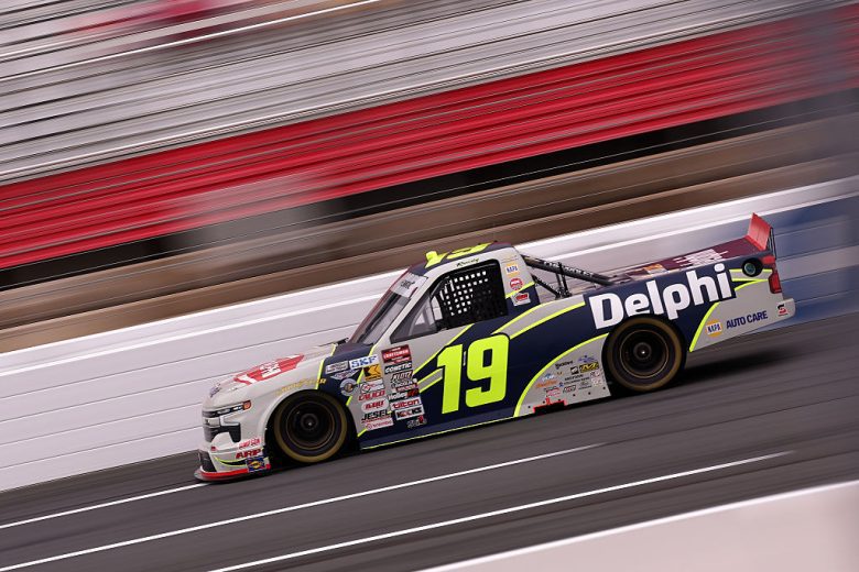 Daniel Hemric drives at Charlotte.