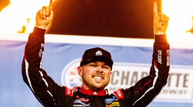 Featured Image for Lucky No. 7! Riggs passes Honeycutt late for Charlotte Truck Chase win