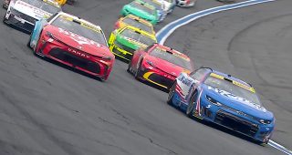 Promo Image for Larson leads field to green in Charlotte Chase oval return