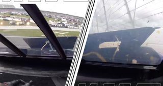 Promo Image for In-car cameras capture massive Bowman-Wallace crash at Charlotte