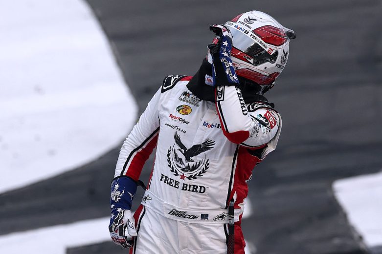 Chase Briscoe celebrates.