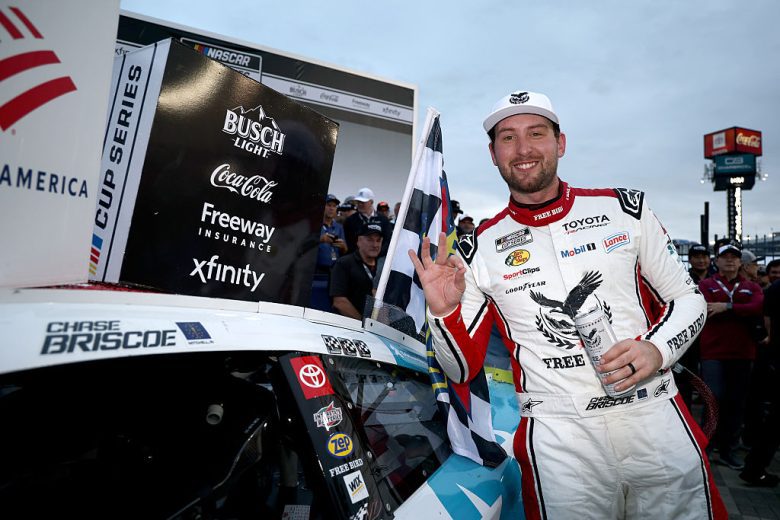 Chase Briscoe poses for a photo.