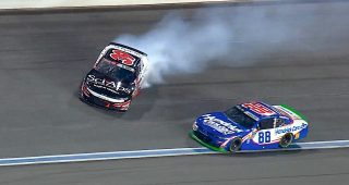 Promo Image for Contact with Rajah Caruth sends Ryan Sieg spinning in Turn 4