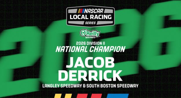 Jacob Derrick's late charge earns him the 2026 NASCAR Local Racing Series Division II national championship