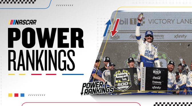 Featured Image for Power Rankings: A Chase oasis awaits back-to-back Phoenix winner Ryan Blaney