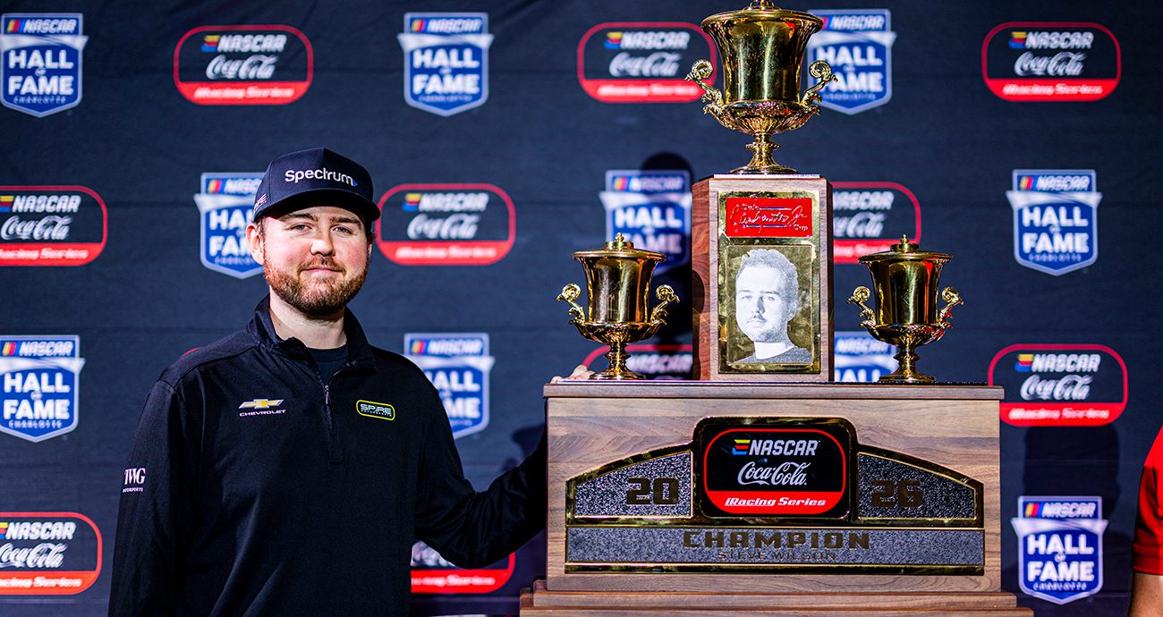 Steven Wilson wins the 2026 Coca-Cola iRacing Championship Series title.