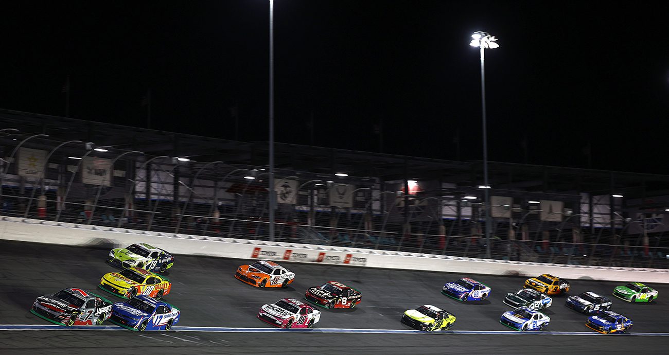 NASCAR O Reilly Auto Parts Series at Charlotte.