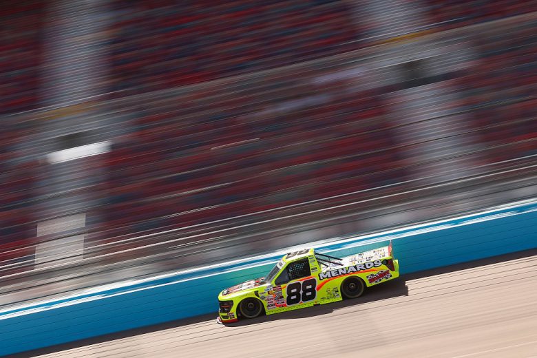 Ty Majeski drives at Phoenix.
