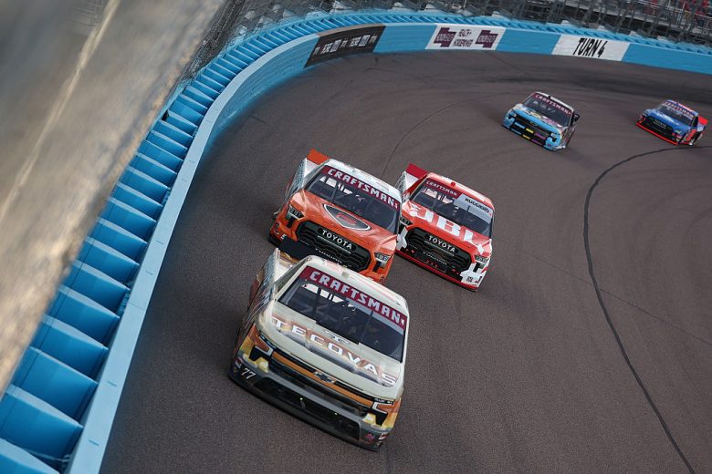 A general view of racing at Phoenix.