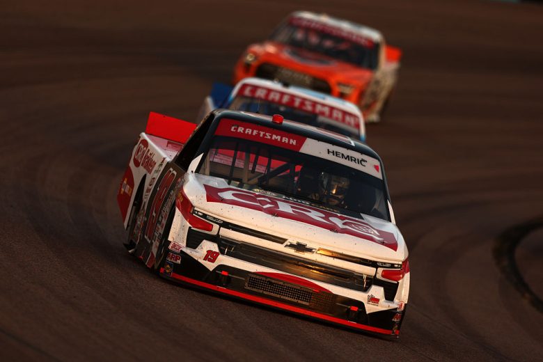 Daniel Hemric drives at Phoenix.